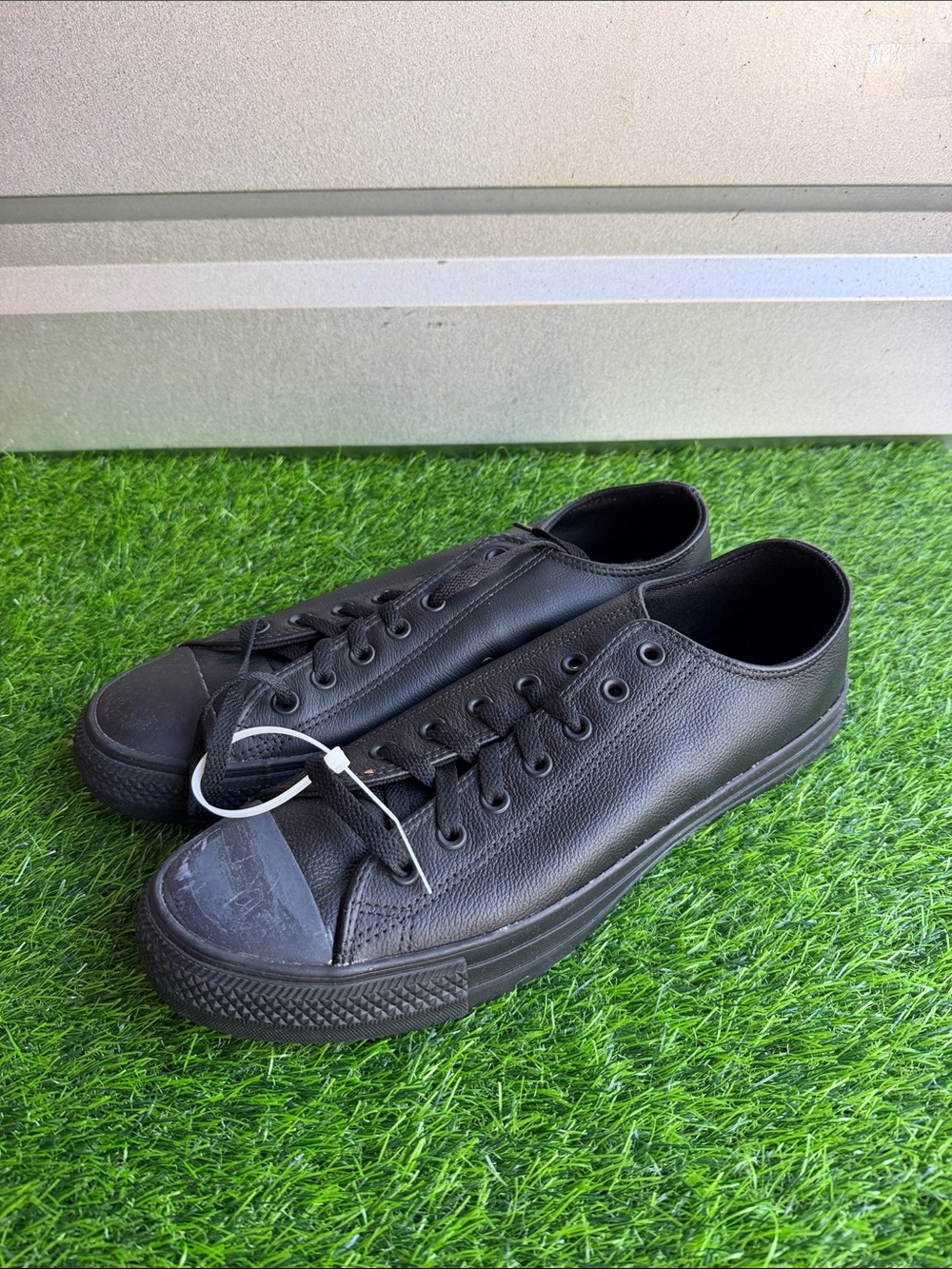 Converse Black Low-Top Leather Sneakers